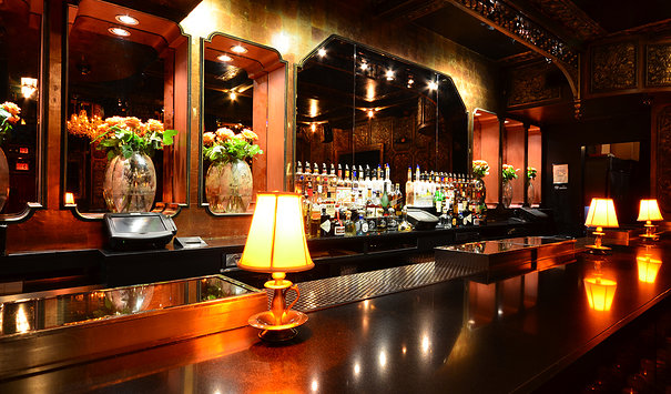 Main bar at Griffin in NYC
